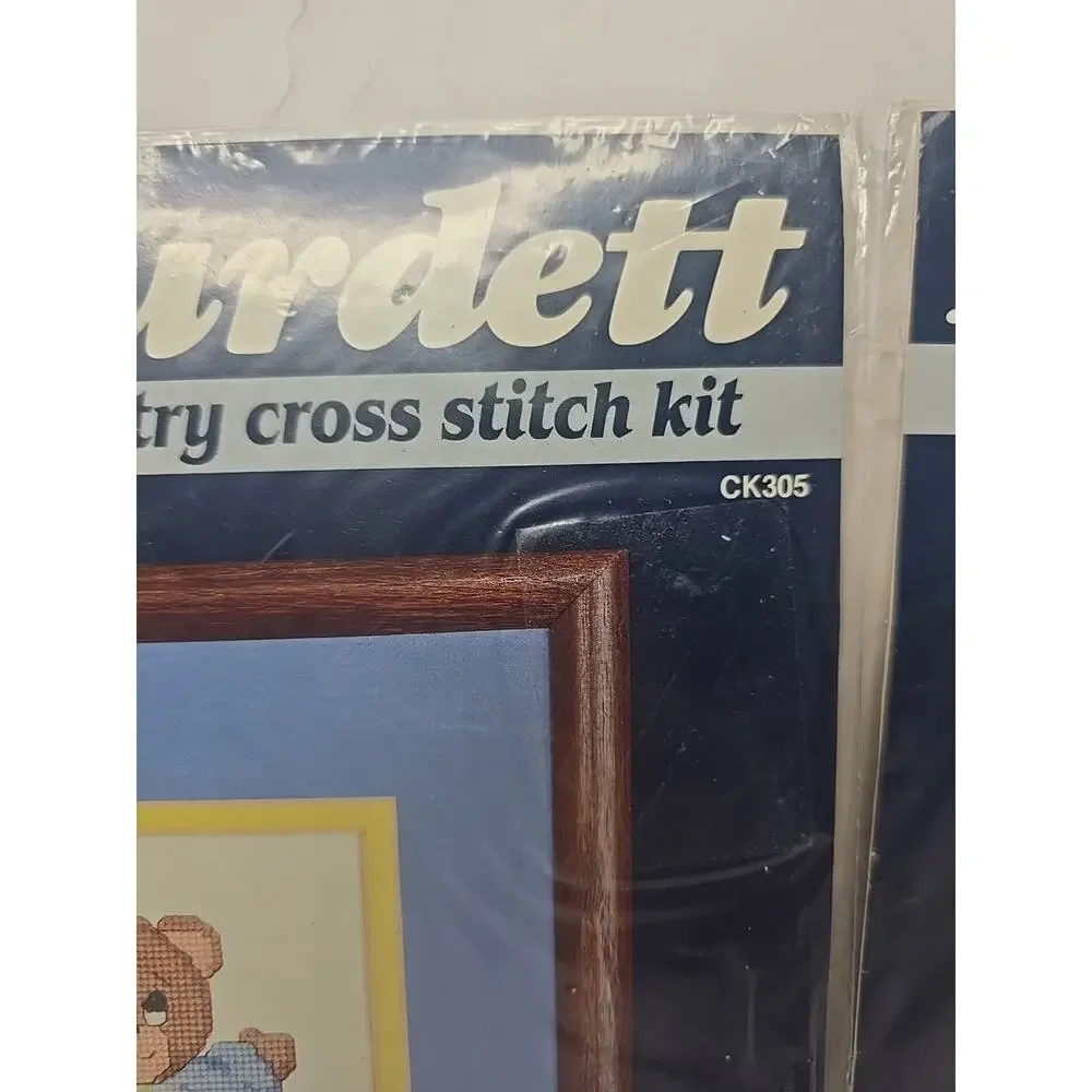 1985 Dale Burdett Pitiful Pals Religious Cross Stitch Kits Lot of 2